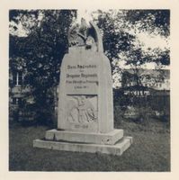Ragnit, Kreis Tilsit-Ragnit Ragnit, Kriegerdenkmal dem Andenken des Dragonerregiments 