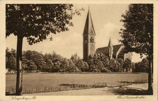 Königsberg (Pr.), Stadtkreis Königsberg Lawsker Allee Königsberg (Pr.), Luisenkirche Königsberg, Stadtteil Hufen