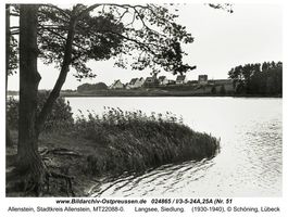Allenstein, Stadtkreis Allenstein  Allenstein, am Langsee