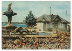 Osterode (Ostpr.), Kreis Osterode Osterode (Ostpr.), Springbrunnen am Drewenzsee II Osterode, Stadtmotive