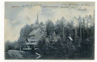 Jagdhaus Rominten, Kreis Goldap Jagdhaus Rominten, Kapelle und Glockenturm 