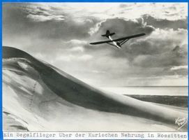 Rossitten Kr. Samland, Kreis Samland Rossitten Kr. Samland, Segelflieger über der Kurischen Nehrung I Rossitten Kr. Samland, Segelfliegerschule