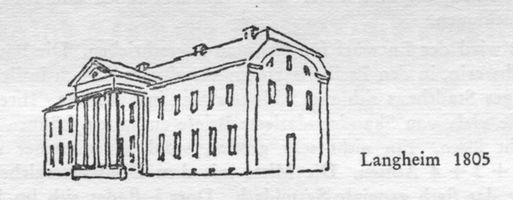 Langheim, Kreis Rastenburg Langheim, Schloß von 1805 