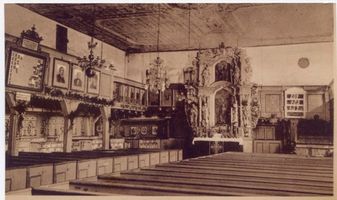 Klein Dexen, Kreis Preußisch Eylau Klein Dexen, Kirche, Innenansicht Кляйн Дексен, церковь, внутренний вид