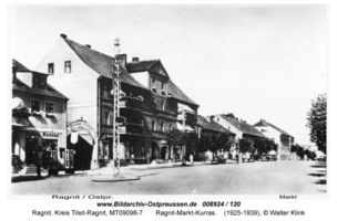 Ragnit, Kreis Tilsit-Ragnit Marktplatz  