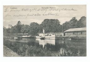 Lötzen, Stadt, Kreis Lötzen Lötzen, Dampfer-Station 