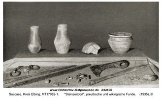 Succase, Kreis Elbing  Ostpreußen, archäologische Funde