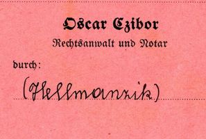 Johannisburg, Kreis Johannisburg Johannisburg, RA Czibor, Quittung, Ausschnitt Johannisburg (Kreis), nicht verortete Bildmotive