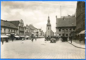 Insterburg, Stadt, Stadtkreis Insterburg Alter Markt Insterburg, Alter Markt mit Lutherkirche XII Insterburg, Lutherkirche