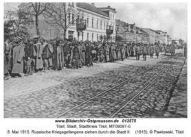 Tilsit, Stadt, Stadtkreis Tilsit  Tilsit, Erster Weltkrieg, russische Besetzung und Befreiung 1914