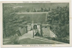 Memel, Stadt, Stadtkreis Memel Memel, Süderspitze, Eingang zum Fort 