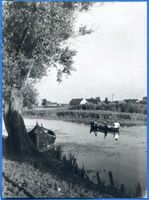 Elchwerder Kr. Labiau, Ort, Kreis Labiau Elchwerder, Memeldelta, Nemonienstrom bei Elchwerder Labiau, Orte im Kreis