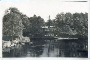 Johannisburg, Kreis Johannisburg Johannisburg, Blick zum Bootshaus 