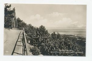 Kahlberg-Liep, Ort, Kreis Elbing Kahlberg, Aussichtswarte am Kamel und Frisches Haff 