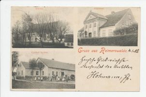 Reimerswalde, Kreis Heilsberg Reimerswalde, Kirche, Pfarrei, Gasthaus 
