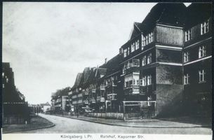 Königsberg (Pr.), Stadtkreis Königsberg Kaporner Straße Königsberg (Pr.), Ratshof, Kaporner Straße Кёнигсберг (Пр.), Ратсхоф, Капорнерштрассе