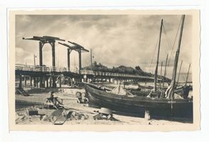 Cranz Kr. Samland, Ort, Kreis Samland Cranz Kr. Samland, Westpromenade mit Zugbrücke I Кранц, р-н Самбия, западная променада с разводным мостом, I