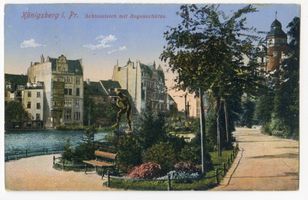 Königsberg (Pr.), Stadtkreis Königsberg Königsberg (Pr.), Schlossteich mit Bogenschützen II Königsberg, Schloßteich