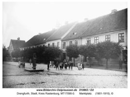Drengfurth, Stadt, Kreis Rastenburg Marktplatz