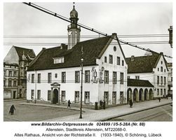 Allenstein, Stadtkreis Allenstein  Allenstein, Altes Rathaus