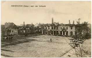 Hohenstein Kr. Osterode, Stadt, Kreis Osterode Hohenstein i. Ostpr., Kriegszerstörungen IV Хоэнштайн (Вост. Пруссия), военные разрушения, IV