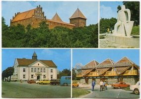Neidenburg, Stadt, Kreis Neidenburg Neidenburg, Vier Ansichten von Neidenburg Neidenburg, Schloß