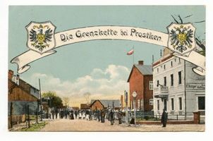 Prostken, Kreis Lyck Prostken, Die Grenzkette bei Prostken 