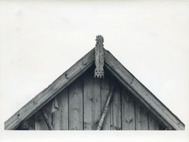 Kronfelde, Kreis Johannisburg Kronfelde, Giebelpfahl 