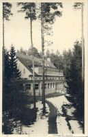 Niedersee, Kreis Sensburg Rudczanny, Kurhaus im Winter Рудчанны, курзал зимой