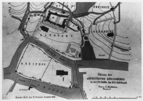 Königsberg (Pr.), Stadtkreis Königsberg Königsberg, Skizze der Befestigung Königsbergs in der 2. Hälfte des 16. Jahrhunderts 