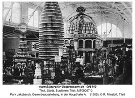 Tilsit, Stadt, Stadtkreis Tilsit   Tilsit, Park Jakobsruh, Gewerbeausstellung 1905