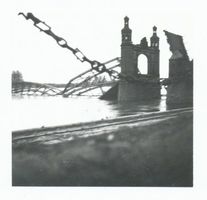 Tilsit, Stadt, Stadtkreis Tilsit Tilsit, Blick auf die gesprengte Luisen-Brücke X 