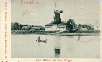 Rautenburg, Kreis Elchniederung Rautenburg, Die Mühle an der Gilge 