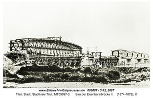 Tilsit, Stadt, Stadtkreis Tilsit  Tilsit, Eisenbahnbrücke