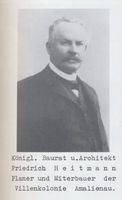 Königsberg (Pr.), Stadtkreis Königsberg Königsberg, Amalienau, Königl. Baurat und Architekt Friedrich Heitmann Königsberg, Stadtteil Amalienau