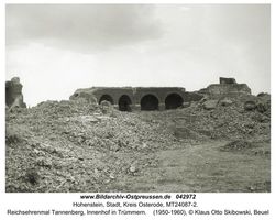 Hohenstein Kr. Osterode, Stadt, Kreis Osterode  Ostpreußen, Zweiter Weltkrieg und das Ende