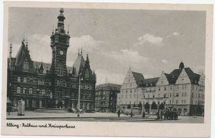 Elbing, Stadt, Stadtkreis Elbing Elbing, Rathaus und Kreissparkasse Elbing, Rathaus