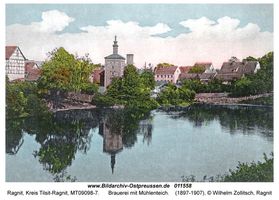 Ragnit, Kreis Tilsit-Ragnit  Ragnit, Mühlenteich