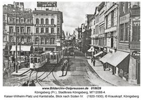 Königsberg (Pr.), Stadtkreis Königsberg Kaiser-Wilhelm-Platz