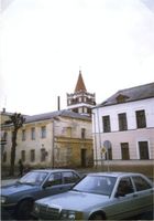 Friedland (Ostpr.), Kreis Bartenstein Friedland (Правдинск), Marktplatz mit Blick zur Kirche Фридланд (Правдинск), рыночная площадь с видом на церковь