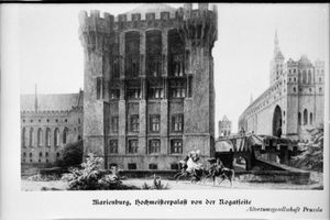 Marienburg, Westpr., Kreis Marienburg Marienburg, Schloß, Nogatfront des Hochmeisterpalastes II Marienburg, Schloß