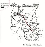  Masuren, Masurischer Kanal, Streckenführung, Zeichnung Masurischer Kanal