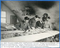 Rossitten Kr. Samland, Kreis Samland Rossitten Kr. Samland, Segelfliegerschule, In der Tischlerei Rossitten Kr. Samland, Segelfliegerschule