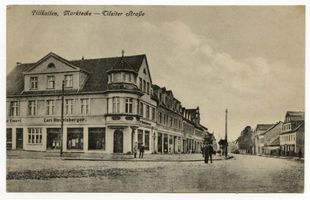 Schloßberg, Kreisstadt, Kreis Schloßberg Pillkallen Kr. Schlossberg, Marktecke - Tilsiter Straße I 