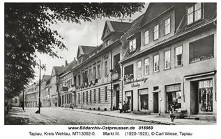 Tapiau, Kreis Wehlau Marktplatz