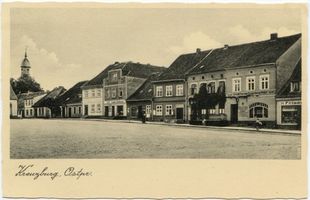 Kreuzburg (Ostpr.), Kreis Preußisch Eylau Kreuzburg (Ostpr.), Marktplatz I Кройцбург (Вост. Пруссия), рыночная площадь, I