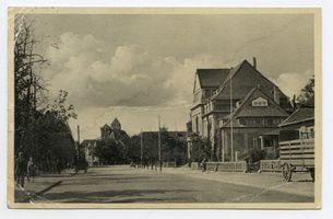 Rastenburg, Stadt, Kreis Rastenburg Rastenburg, Bllick vom Bahnhof auf die Stadt 