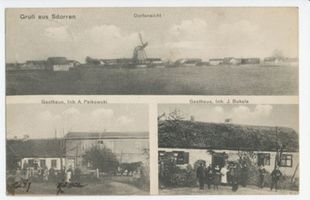 Dorren, Kreis Johannisburg Sdorren (Dorren), Dorfansicht, Gasthaus, Gasthaus 