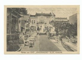 Tilsit, Stadt, Stadtkreis Tilsit Hohe Straße 40 Tilsit, Hohe Straße 40, Garten des Cafe  Kaiserkrone  VI Тильзит, Хоэштрассе 40, сад кафе «Кайзеркроне», VI