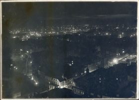 Allenstein, Stadtkreis Allenstein Allenstein, Blick auf die Stadt bei Nacht Allenstein, Luftbilder